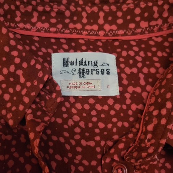 Anthropologie Holding Horses Sammie Printed Buttondown Size XS - Picture 5 of 11